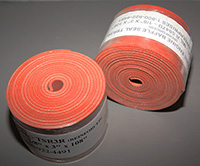 Silicone Baffle Seal, Orange (Iron Oxide Red) Reinforced