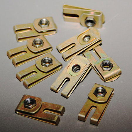 Clip Nut, 8-32x3/8" Grip, Floating
