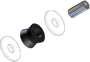 Seat Roller Kit, Standard (1 or No Crank Handles), Cessna Aircraft