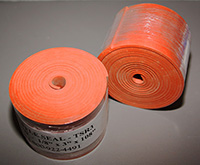 Silicone Baffle Seal, Orange (Iron Oxide Red) Non Reinforced